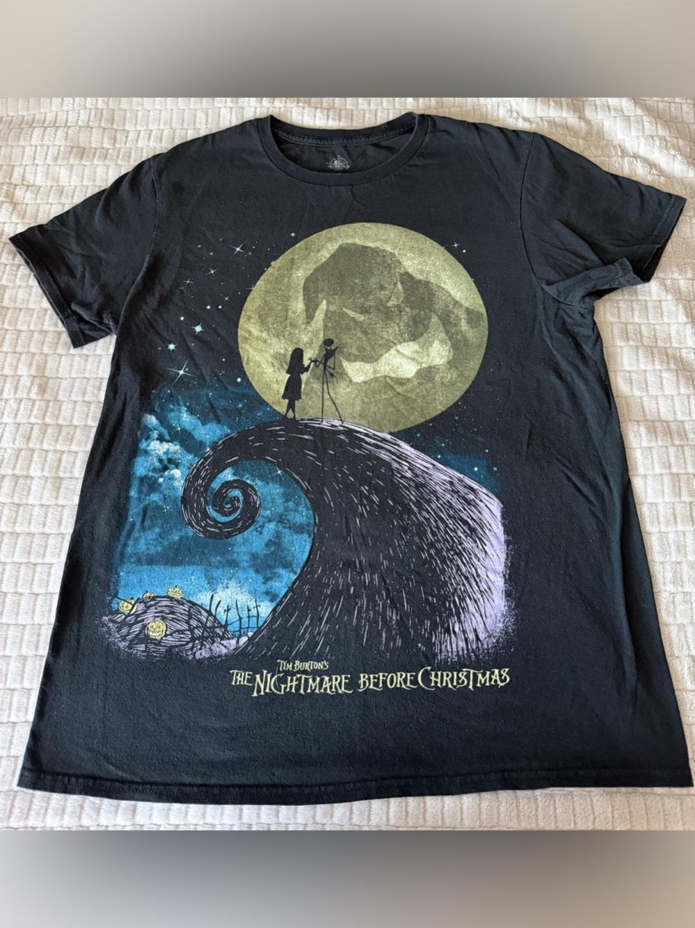 Disney Tim Burton's The Nightmare Before Christmas Graphic Tee Black & Blue